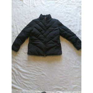 Jones New York Down Puffer Coat Women's Size M Black Long Sleeve